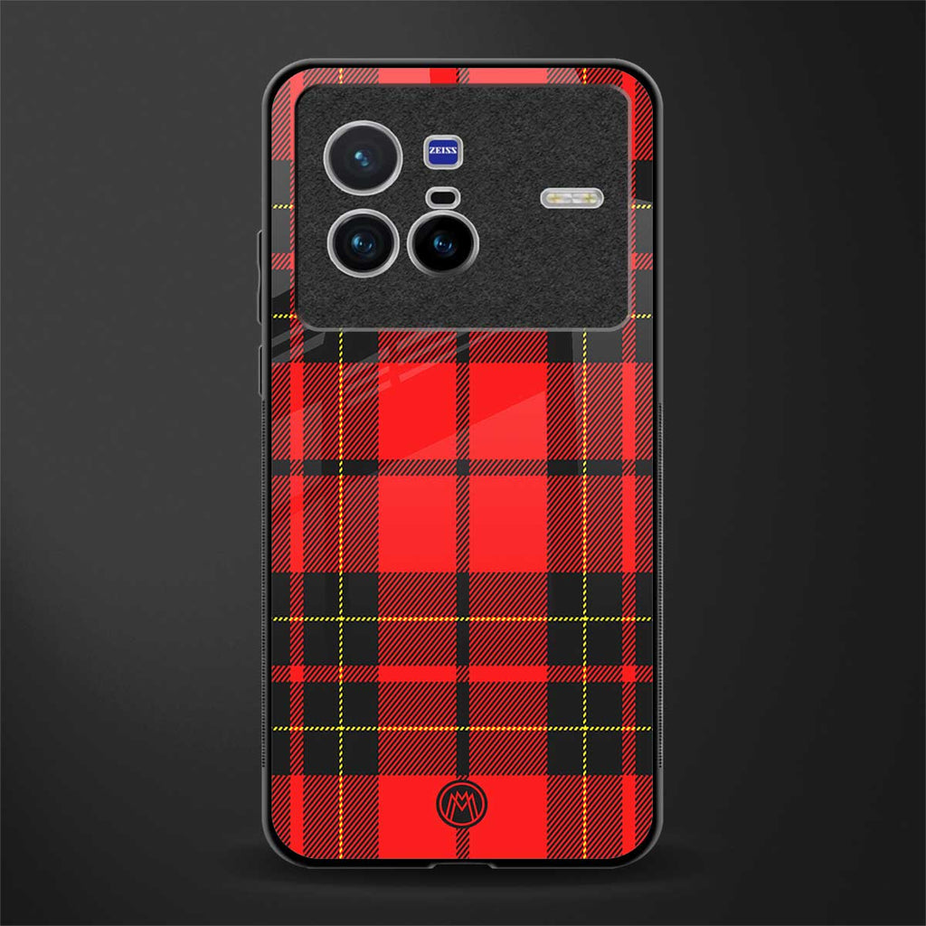 cozy red sweater glass case for vivo x80 image