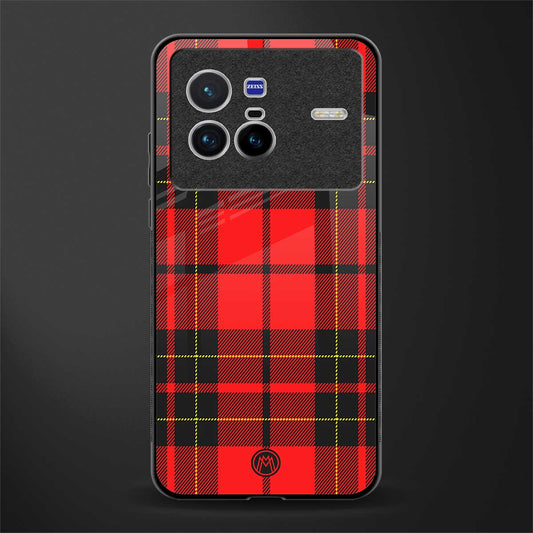 cozy red sweater glass case for vivo x80 image