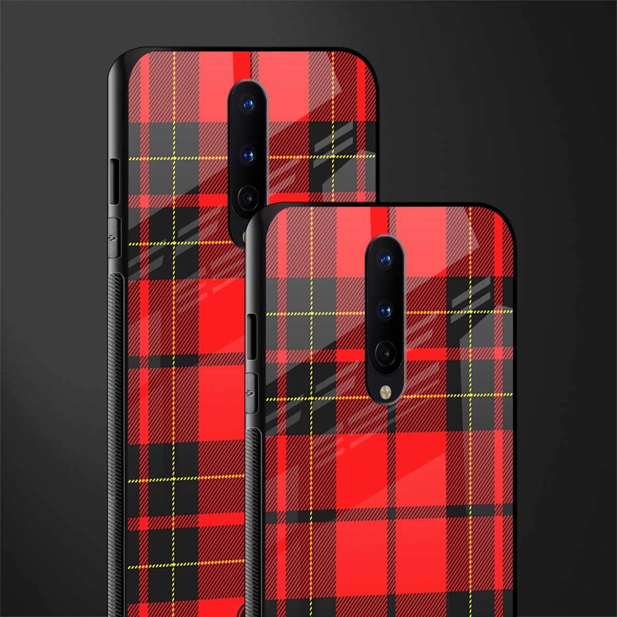 cozy red sweater glass case for oneplus 8 image-2