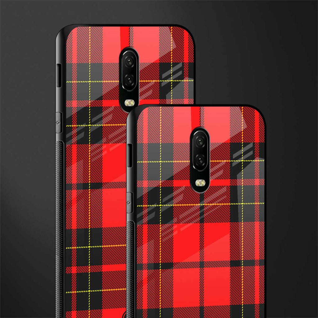 cozy red sweater glass case for oneplus 6t image-2
