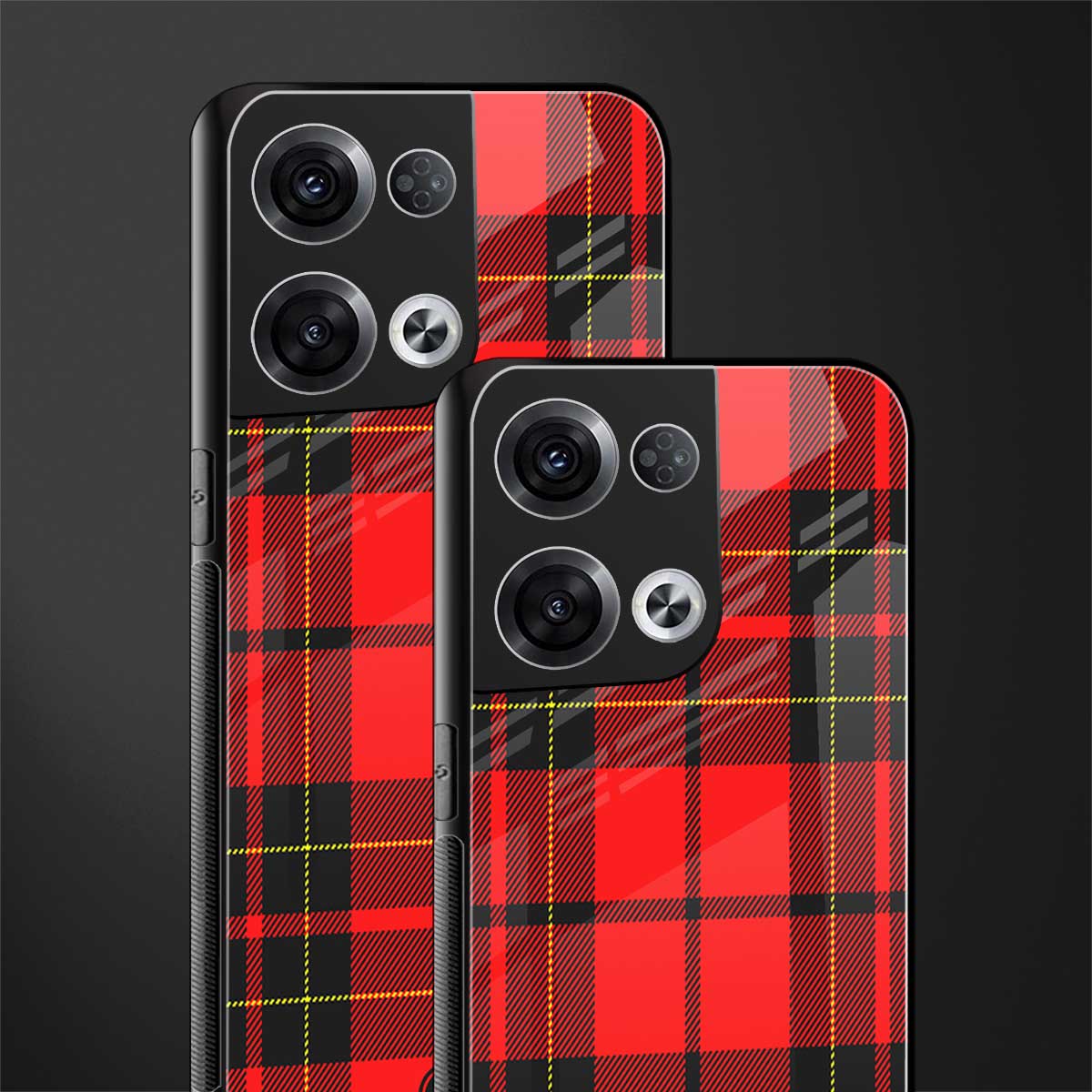 cozy red sweater back phone cover | glass case for oppo reno 8