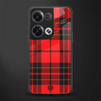cozy red sweater back phone cover | glass case for oppo reno 8