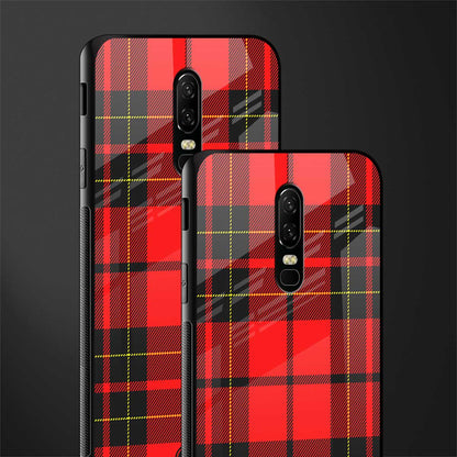 cozy red sweater glass case for oneplus 6 image-2