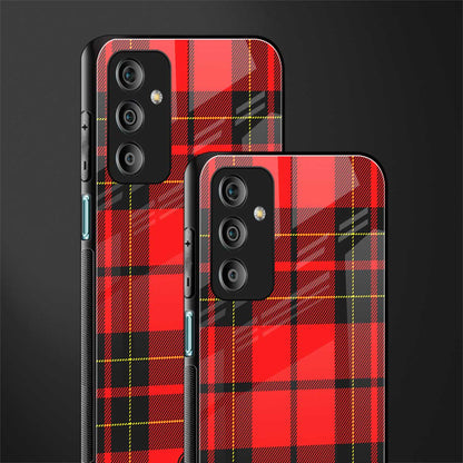 cozy red sweater back phone cover | glass case for samsung galaxy f23 5g