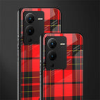 cozy red sweater back phone cover | glass case for vivo v25 pro 5g