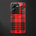 cozy red sweater back phone cover | glass case for vivo v25 pro 5g