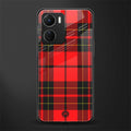 cozy red sweater back phone cover | glass case for vivo y16