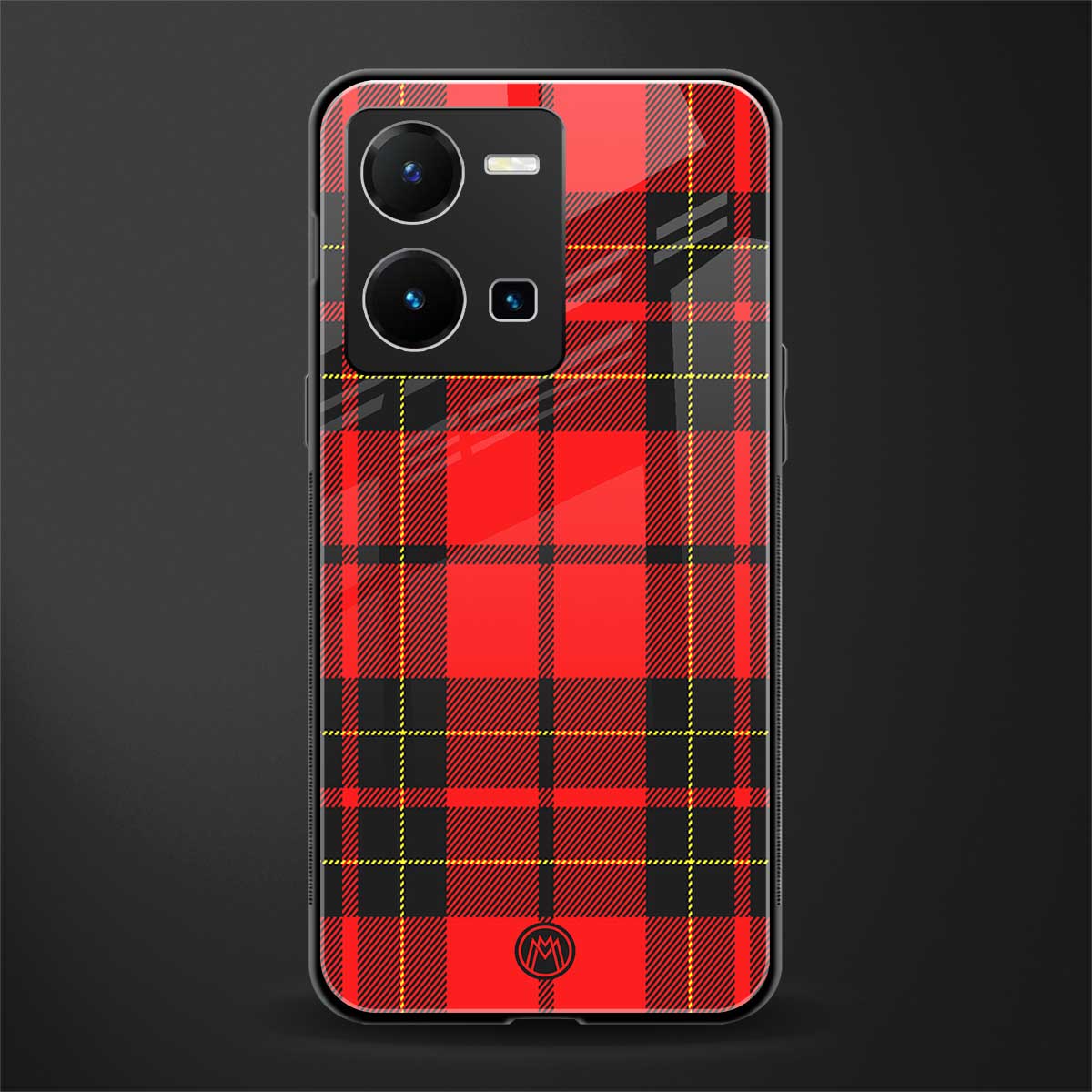 cozy red sweater back phone cover | glass case for vivo y35 4g