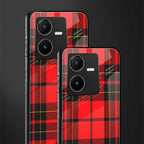 cozy red sweater back phone cover | glass case for vivo y22