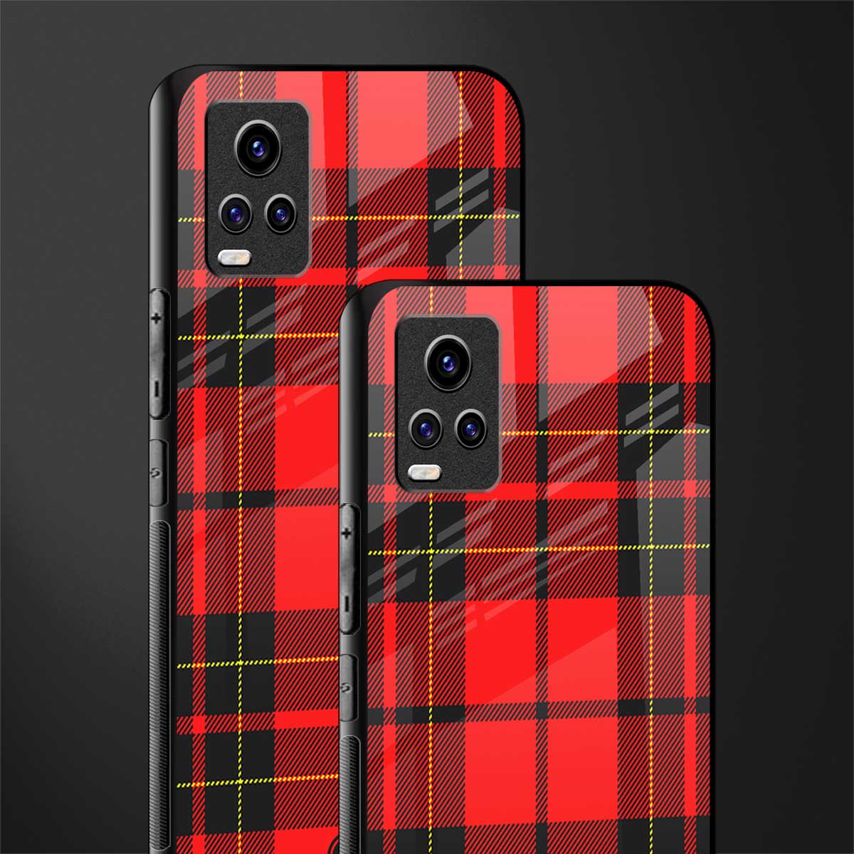 cozy red sweater back phone cover | glass case for vivo v21e 4g
