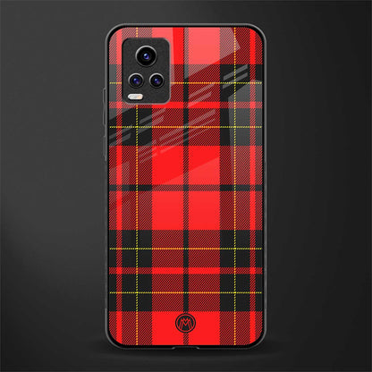 cozy red sweater back phone cover | glass case for vivo v21e 4g