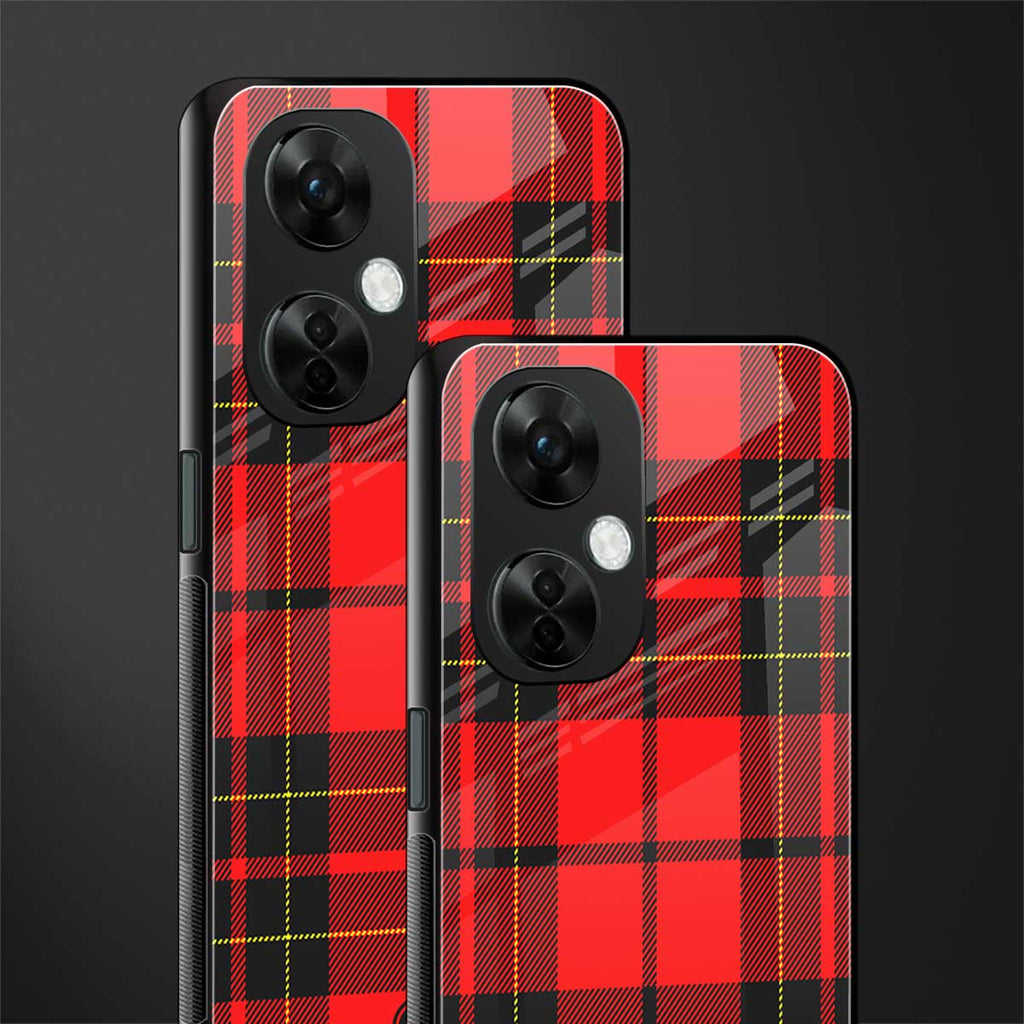cozy red sweater back phone cover | glass case for oneplus nord ce 3 lite