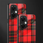 cozy red sweater back phone cover | glass case for oneplus nord ce 3 lite
