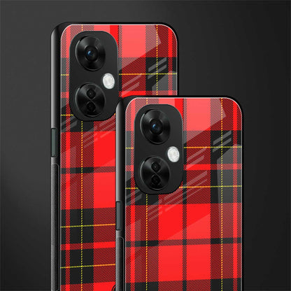 cozy red sweater back phone cover | glass case for oneplus nord ce 3 lite