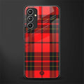 cozy red sweater back phone cover | glass case for samsung galaxy a54 5g