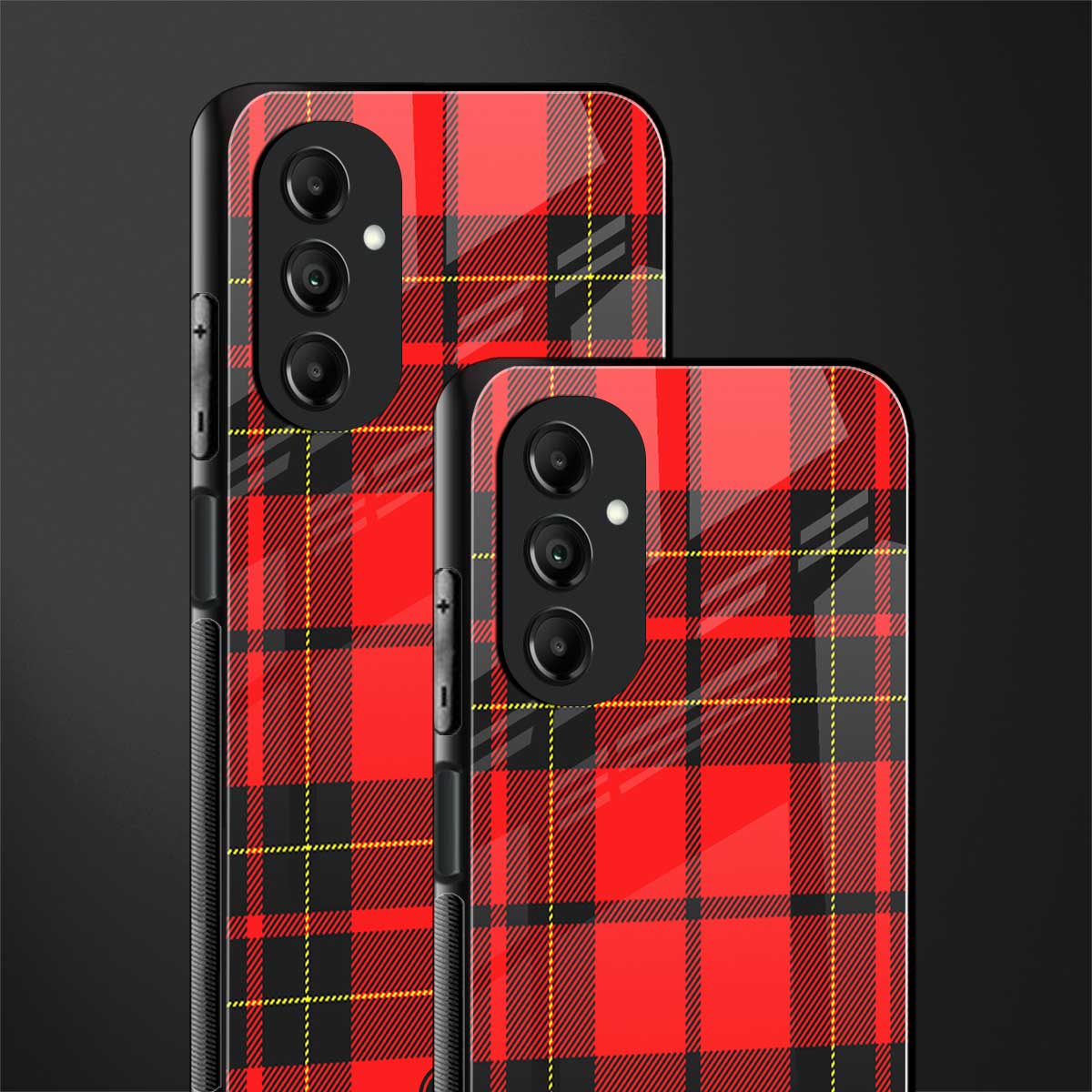 cozy red sweater back phone cover | glass case for samsung galaxy a14 5g