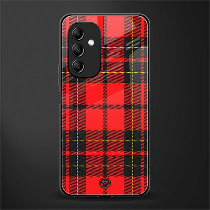 cozy red sweater back phone cover | glass case for samsung galaxy a14 5g