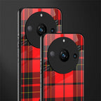 cozy red sweater back phone cover | glass case for realme 11 pro 5g