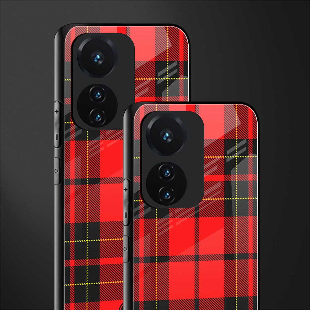 cozy red sweater back phone cover | glass case for vivo t1 44w 4g