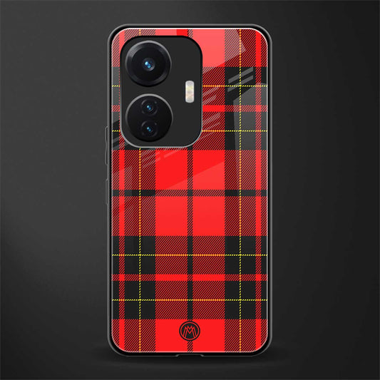 cozy red sweater back phone cover | glass case for vivo t1 44w 4g