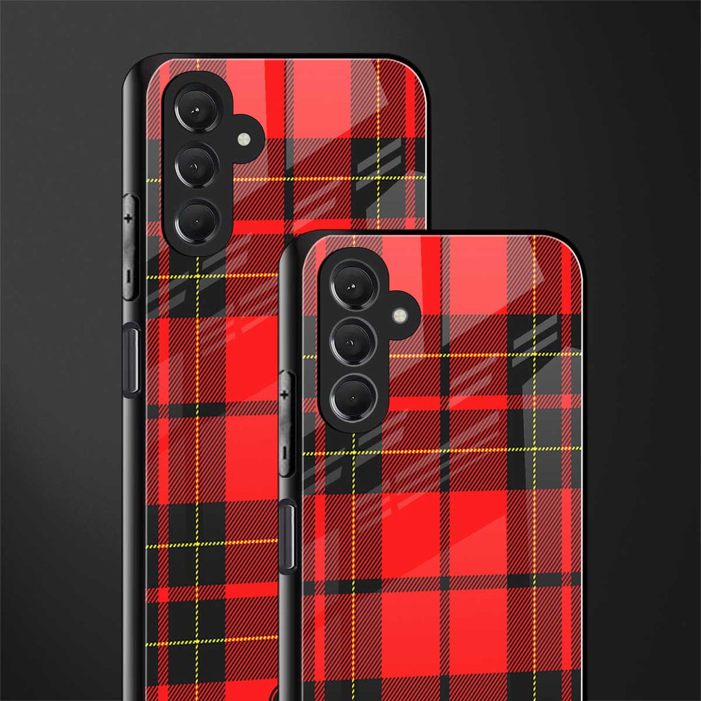 cozy red sweater back phone cover | glass case for samsun galaxy a24 4g