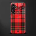 cozy red sweater back phone cover | glass case for samsun galaxy a24 4g