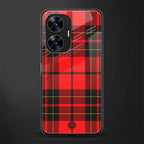 cozy red sweater back phone cover | glass case for realme c55