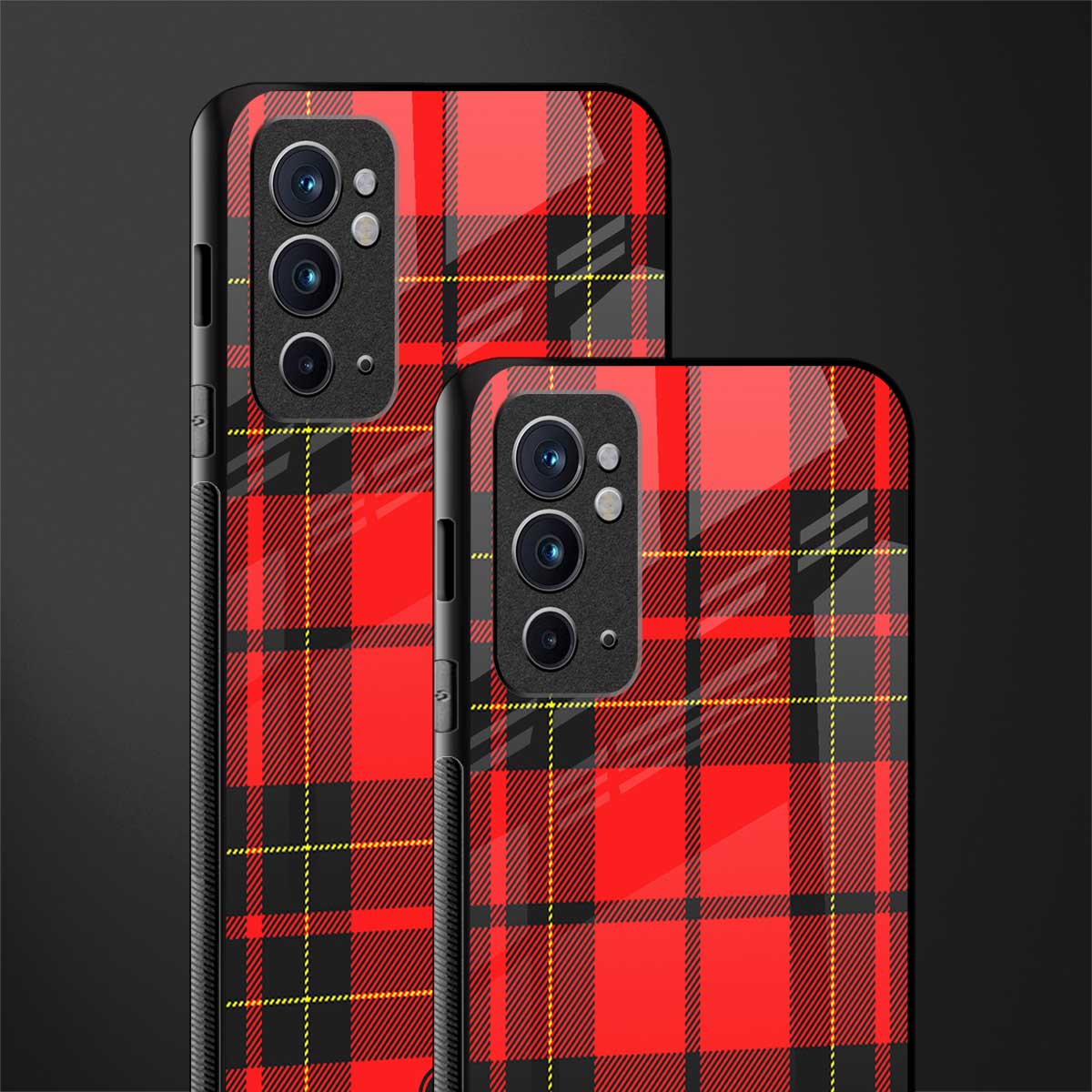cozy red sweater glass case for oneplus 9rt image-2
