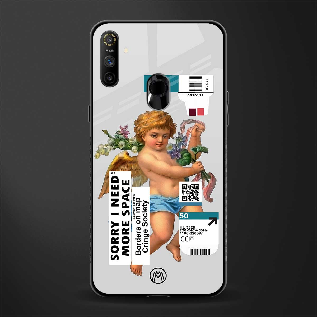 cringe society glass case for realme narzo 10a image