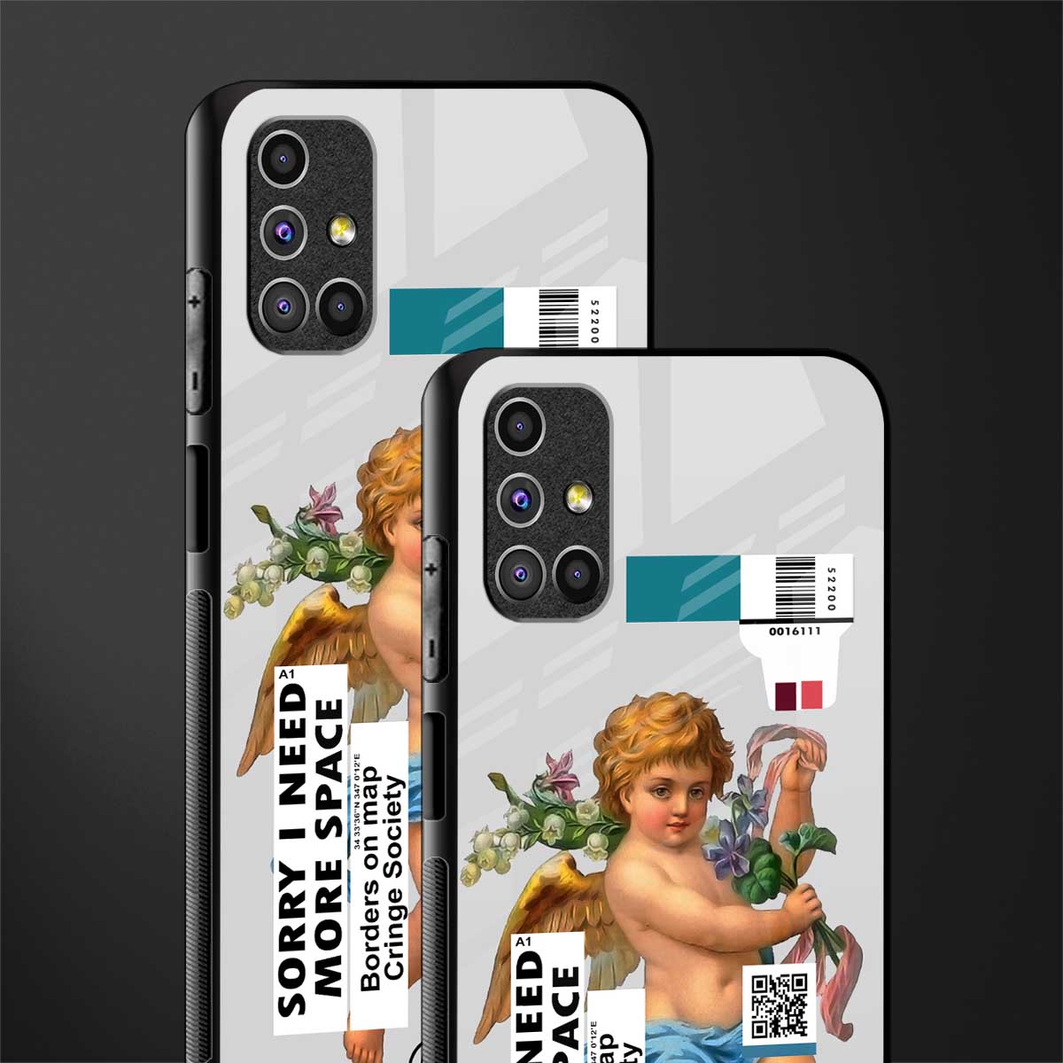 cringe society glass case for samsung galaxy m31s image-2
