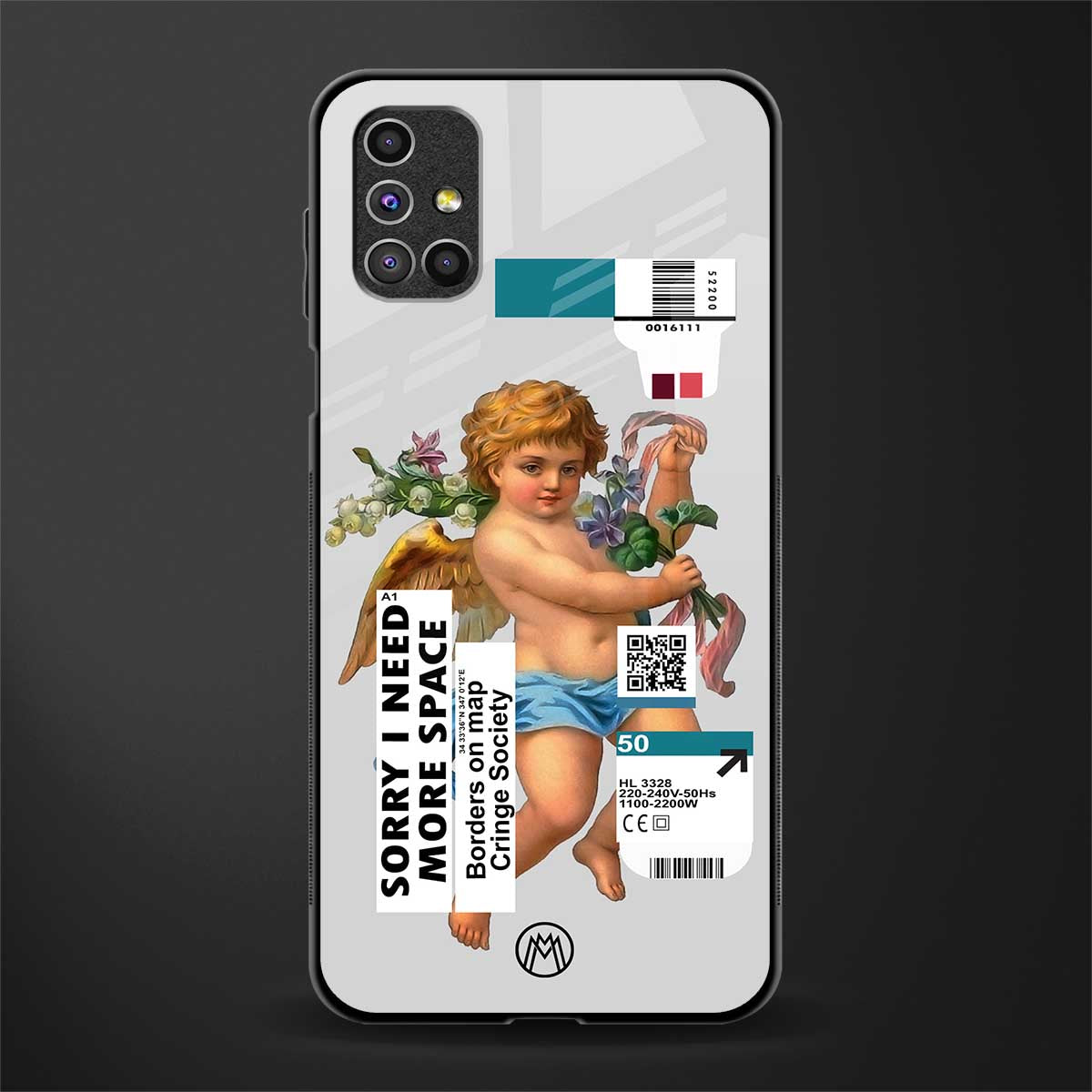 cringe society glass case for samsung galaxy m31s image