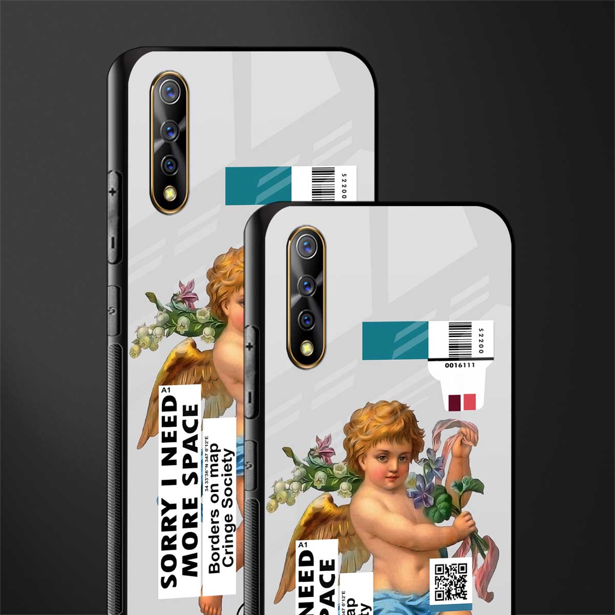 cringe society glass case for vivo z1x image-2