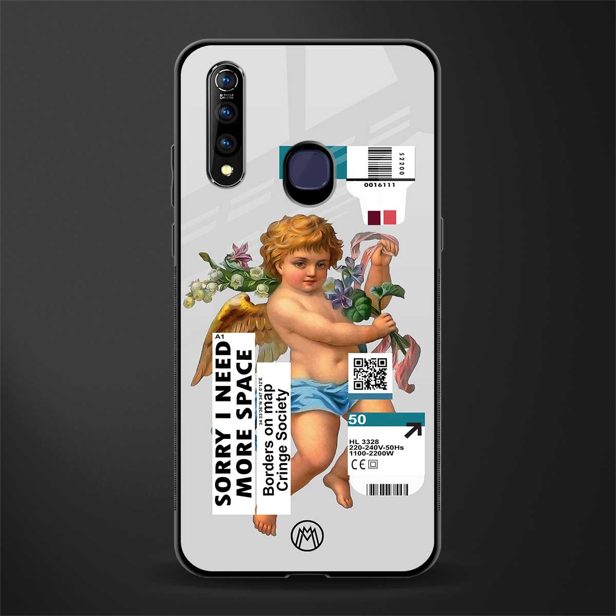 cringe society glass case for vivo z1 pro image