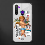 cringe society glass case for realme 5 image