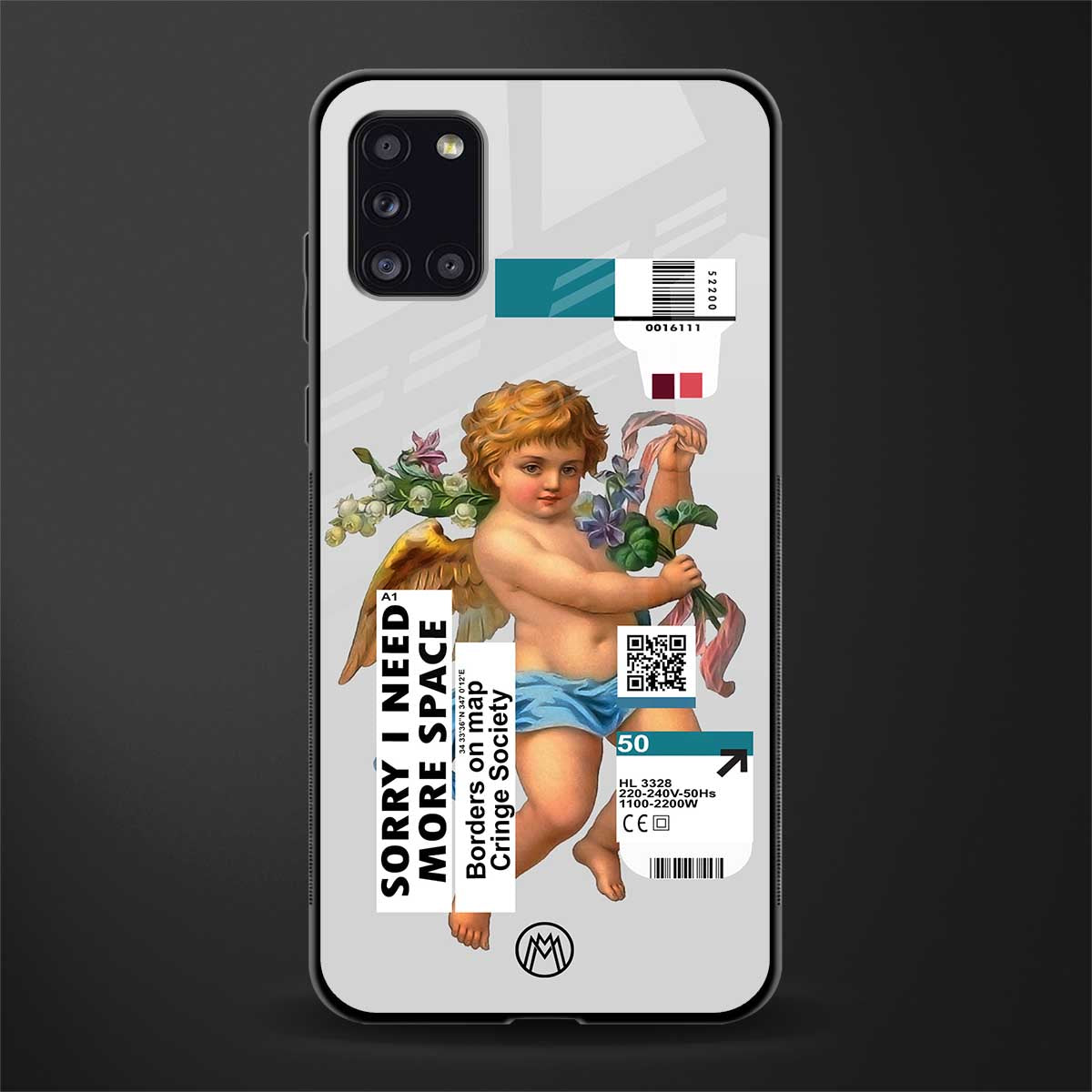 cringe society glass case for samsung galaxy a31 image