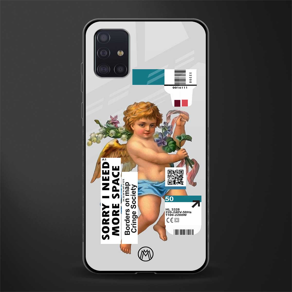 cringe society glass case for samsung galaxy a71 image