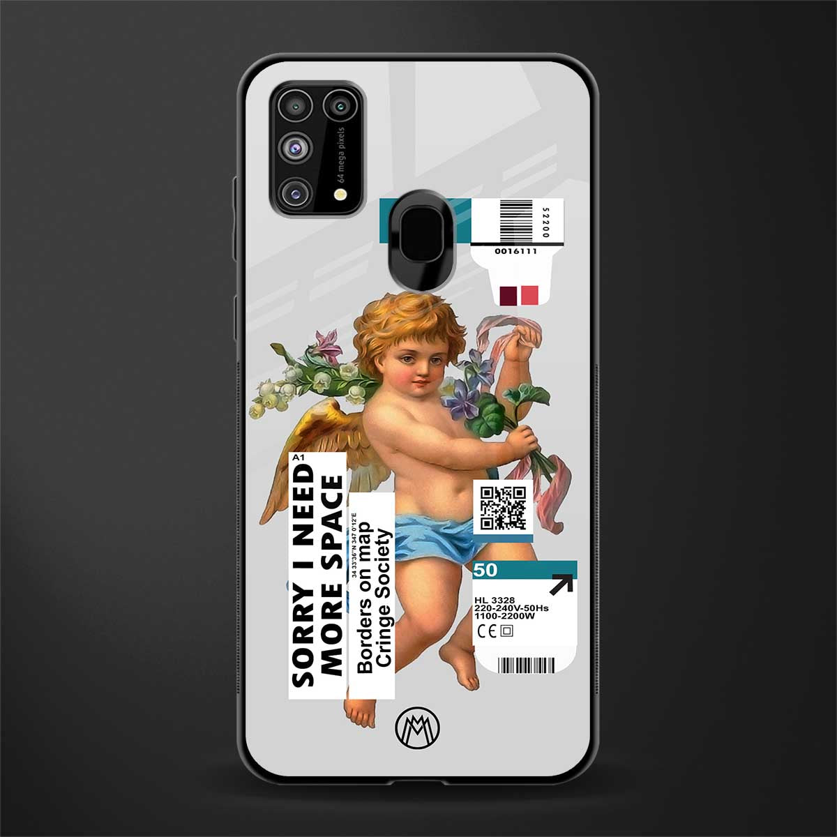 cringe society glass case for samsung galaxy f41 image