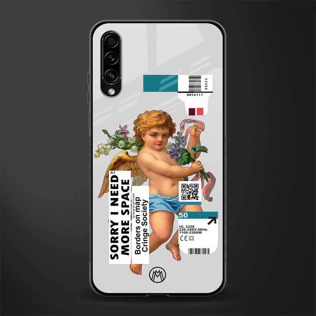 cringe society glass case for samsung galaxy a50 image