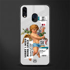 cringe society glass case for samsung galaxy m10s image
