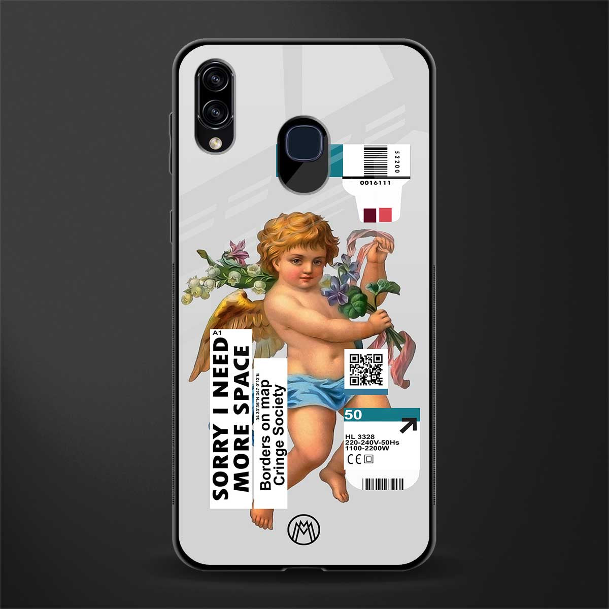 cringe society glass case for samsung galaxy m10s image
