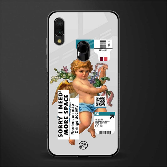 cringe society glass case for redmi y3 image