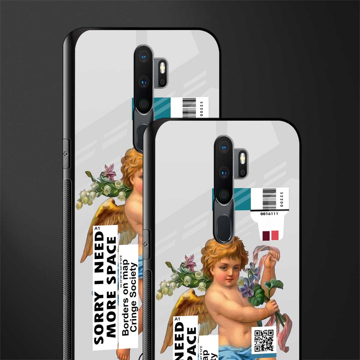 cringe society glass case for oppo a5 2020 image-2