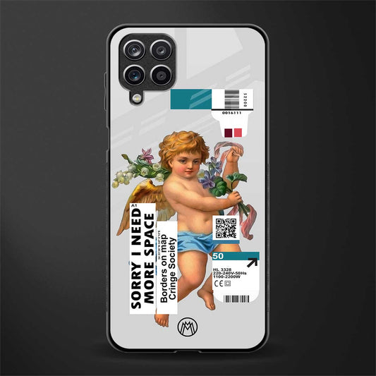 cringe society back phone cover | glass case for samsung galaxy a22 4g