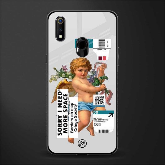 cringe society glass case for realme 3 image