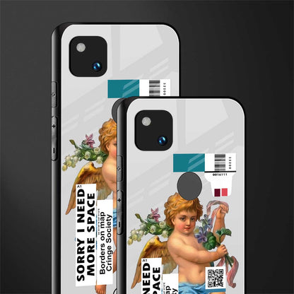 cringe society back phone cover | glass case for google pixel 4a 4g