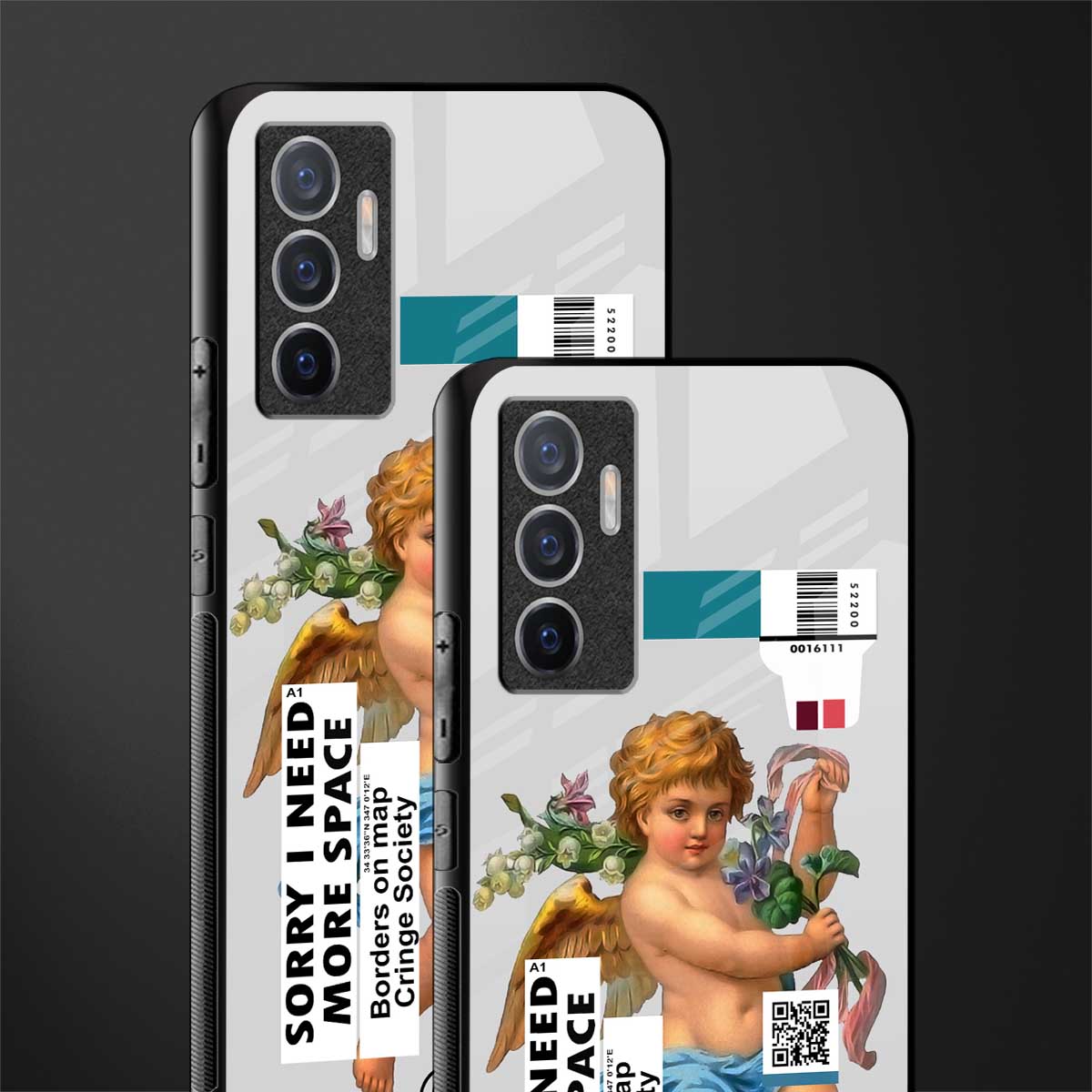cringe society glass case for vivo v23e image-2