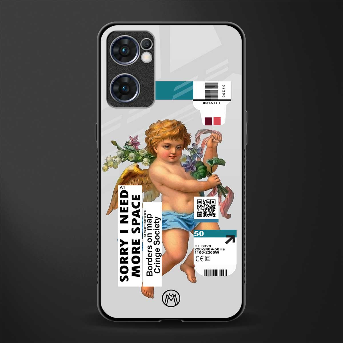 cringe society glass case for oppo reno7 5g image