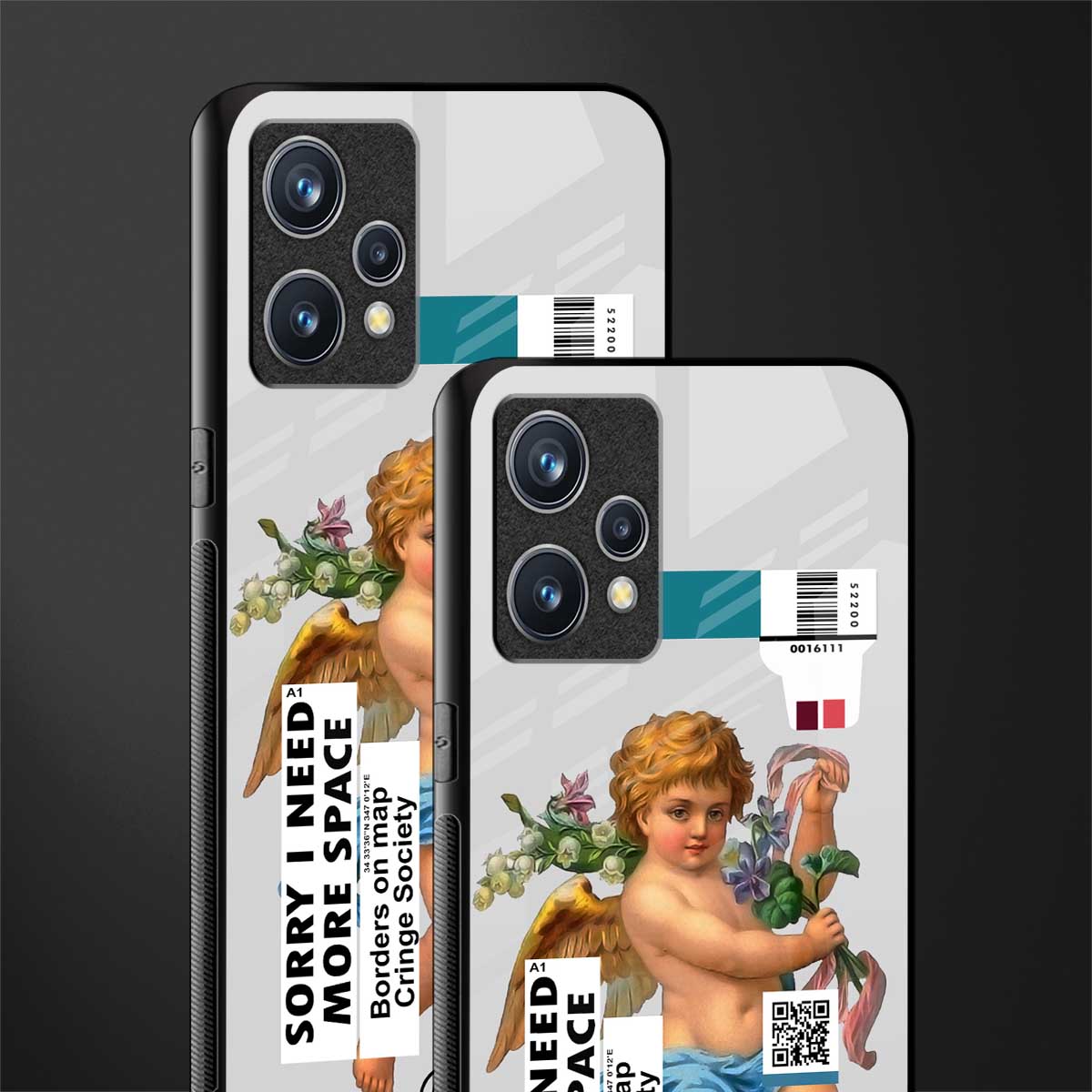 cringe society glass case for realme 9 4g image-2