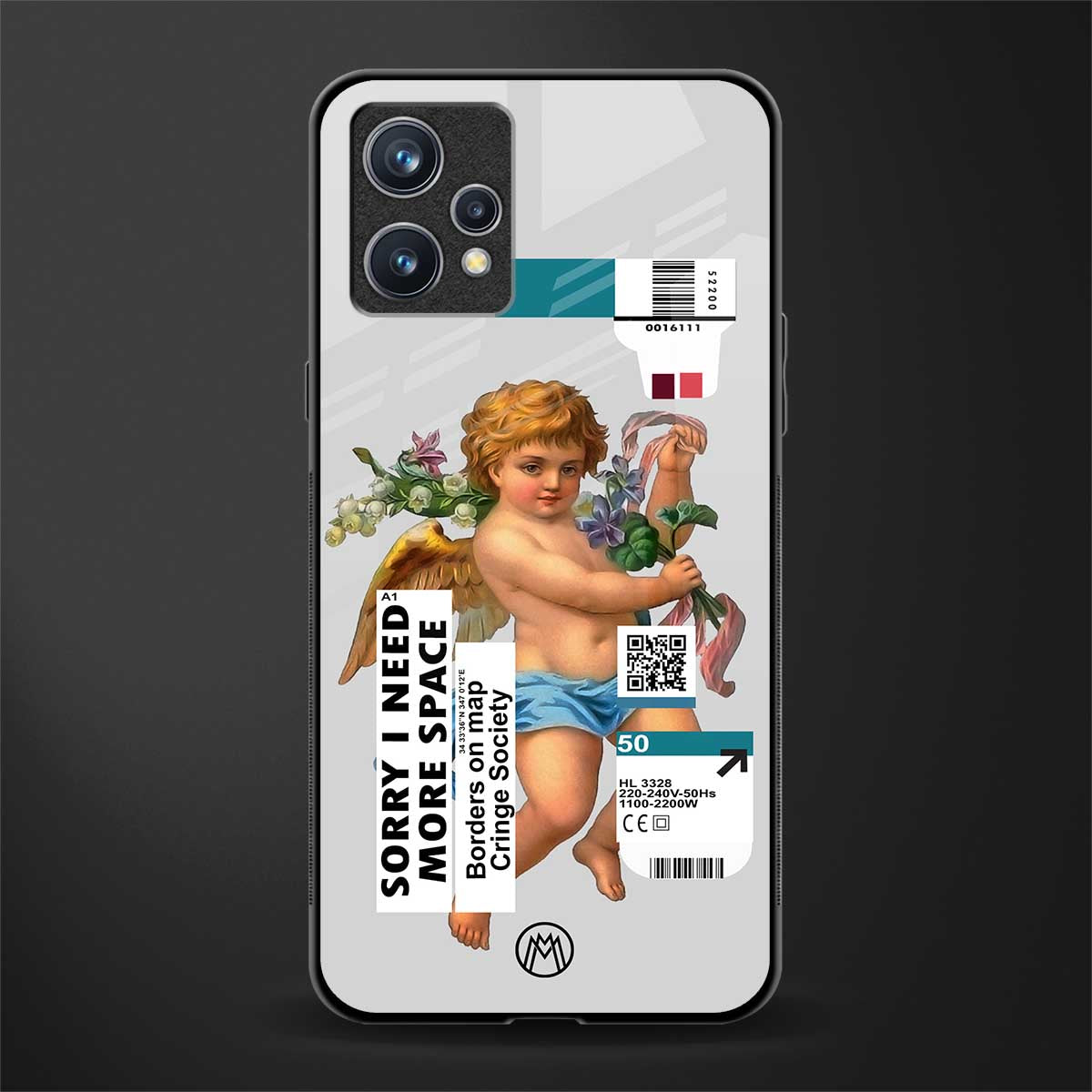 cringe society glass case for realme 9 4g image