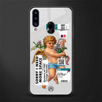 cringe society glass case for samsung galaxy a20s image